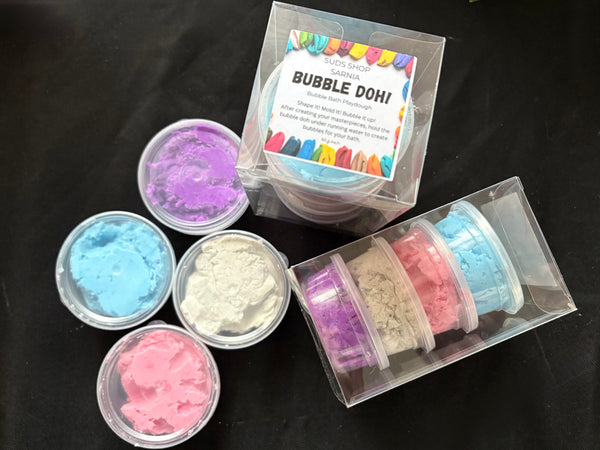 Bubble Bath Playdough - set of 4 colours